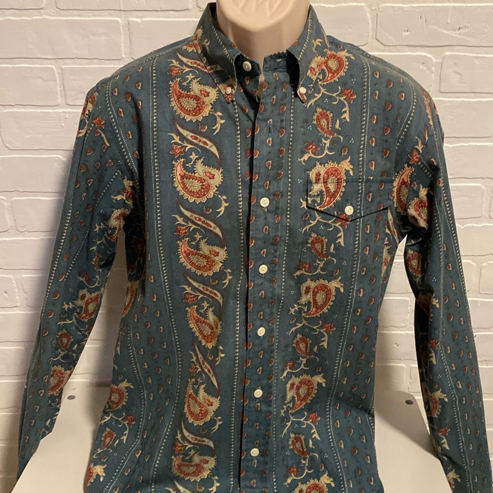 Rare Vintage Polo Western Paisley Shirt